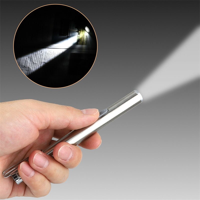 USB Rechargeable Pen Lights, Mini Medical Flashlight, Pocket Small Handy LED Torch Pen Light with Stainless Steel Clip for Medical Students Doctors