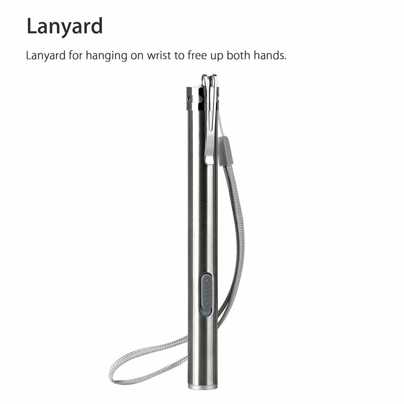 USB Rechargeable Pen Lights, Mini Medical Flashlight, Pocket Small Handy LED Torch Pen Light with Stainless Steel Clip for Medical Students Doctors