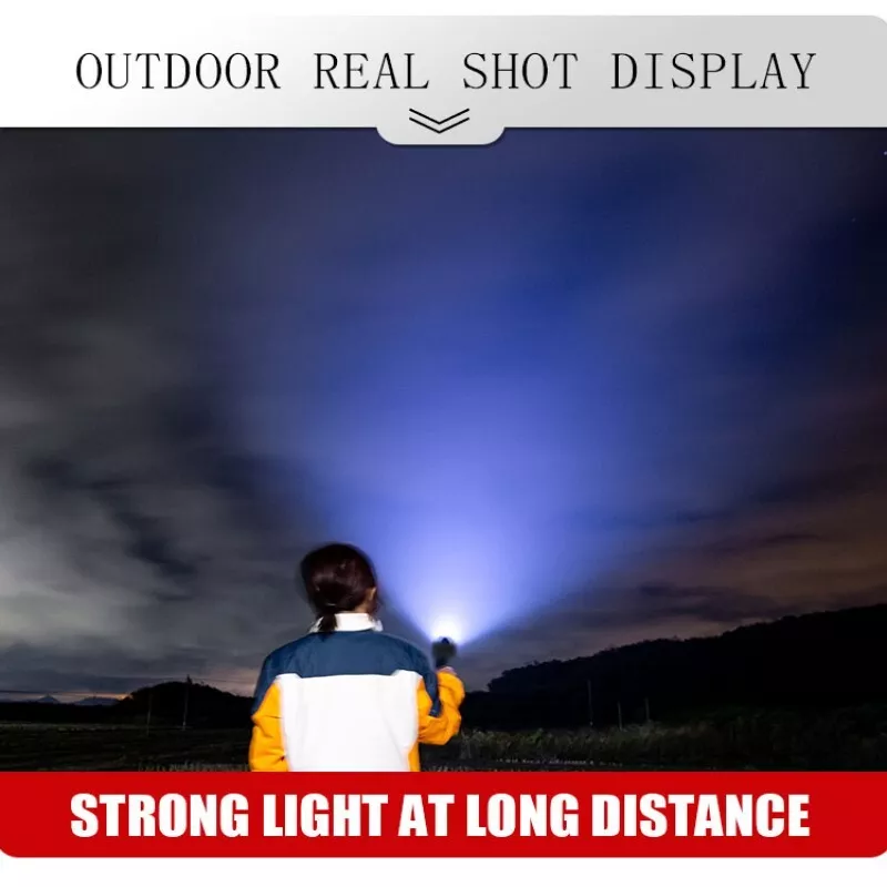 Rechargeable Flashlight, High Lumens Super Bright Flash Light, 7 Modes with COB Work Light, IPX6 Waterproof, Powerful Handheld LED Flashlights for Home Camping Hiking