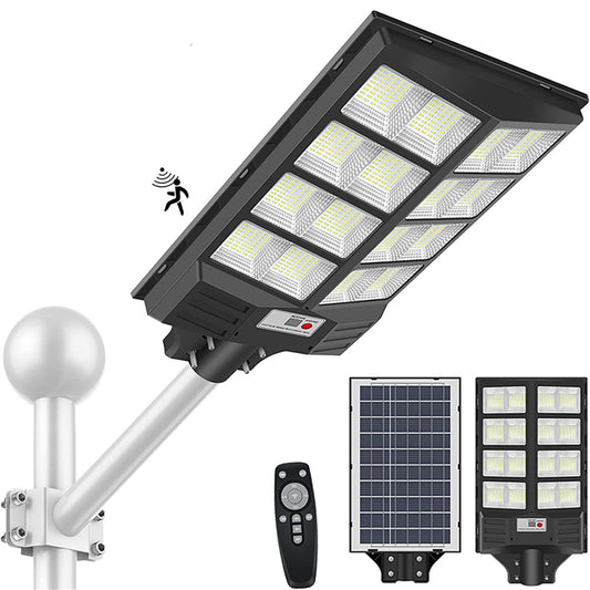 Ultra Bright Solar Street Light, 3500W 98000LM Dusk to Dawn Solar Motion Sensor Lights with Remote Control, Solar Security Wall Light Road Lamp for Garden Yard Patio Parking Lot