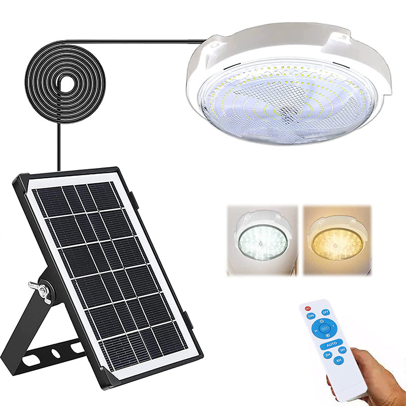 Solar Lights Indoor Home, Solar Shed Lights, Solar Porch Ceiling Light with Remote, Solar Ceiling Light with Remote, Solar Gazebo Lights with Dusk to Dawn Sensor