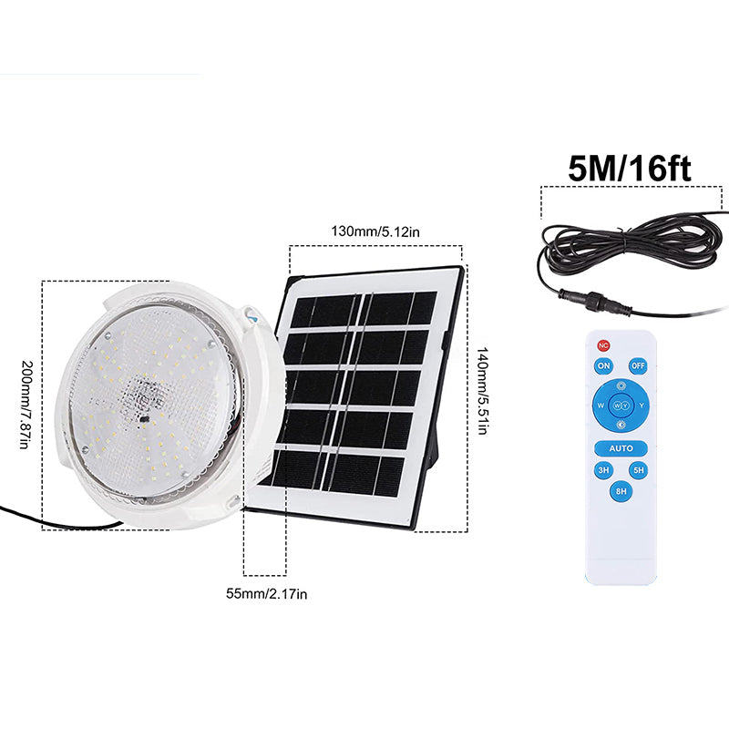 Solar Lights Indoor Home, Solar Shed Lights, Solar Porch Ceiling Light with Remote, Solar Ceiling Light with Remote, Solar Gazebo Lights with Dusk to Dawn Sensor