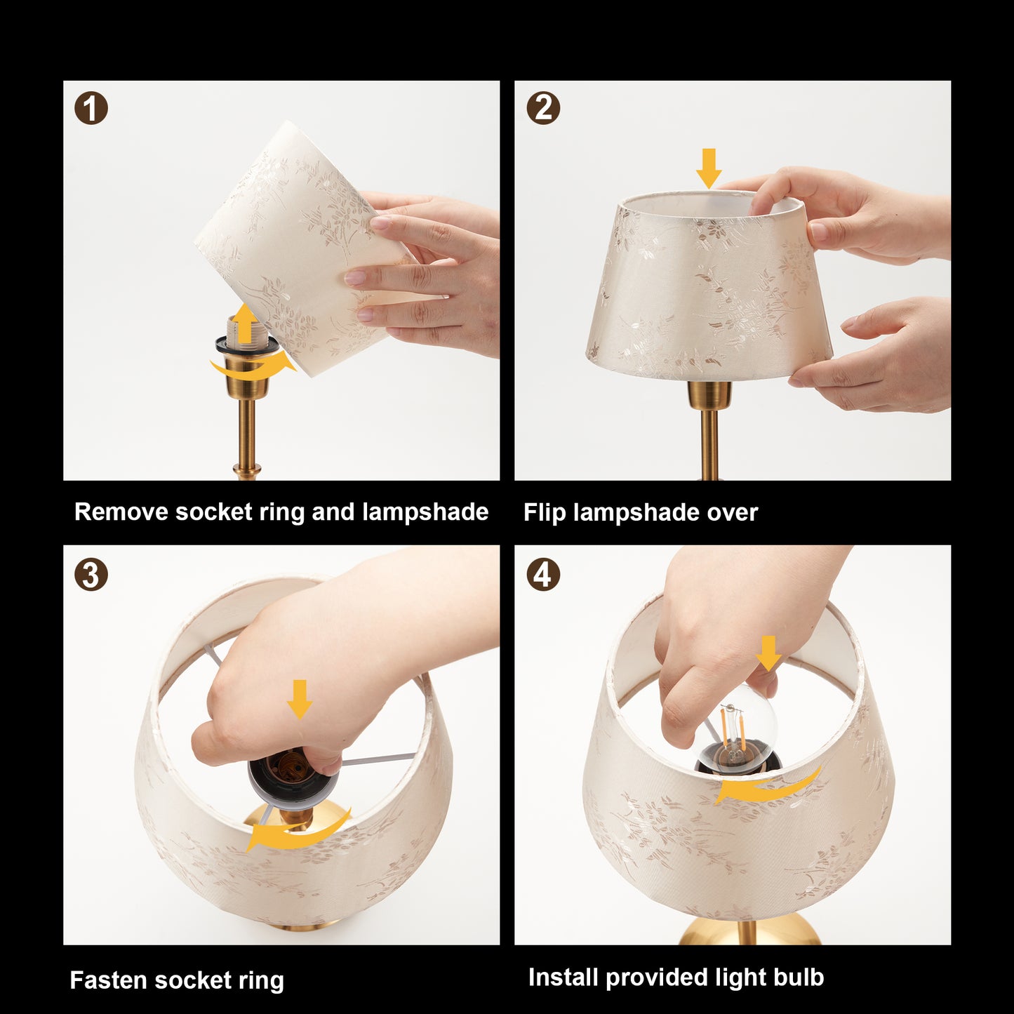 Cordless Table Lamp, Crane Champagne