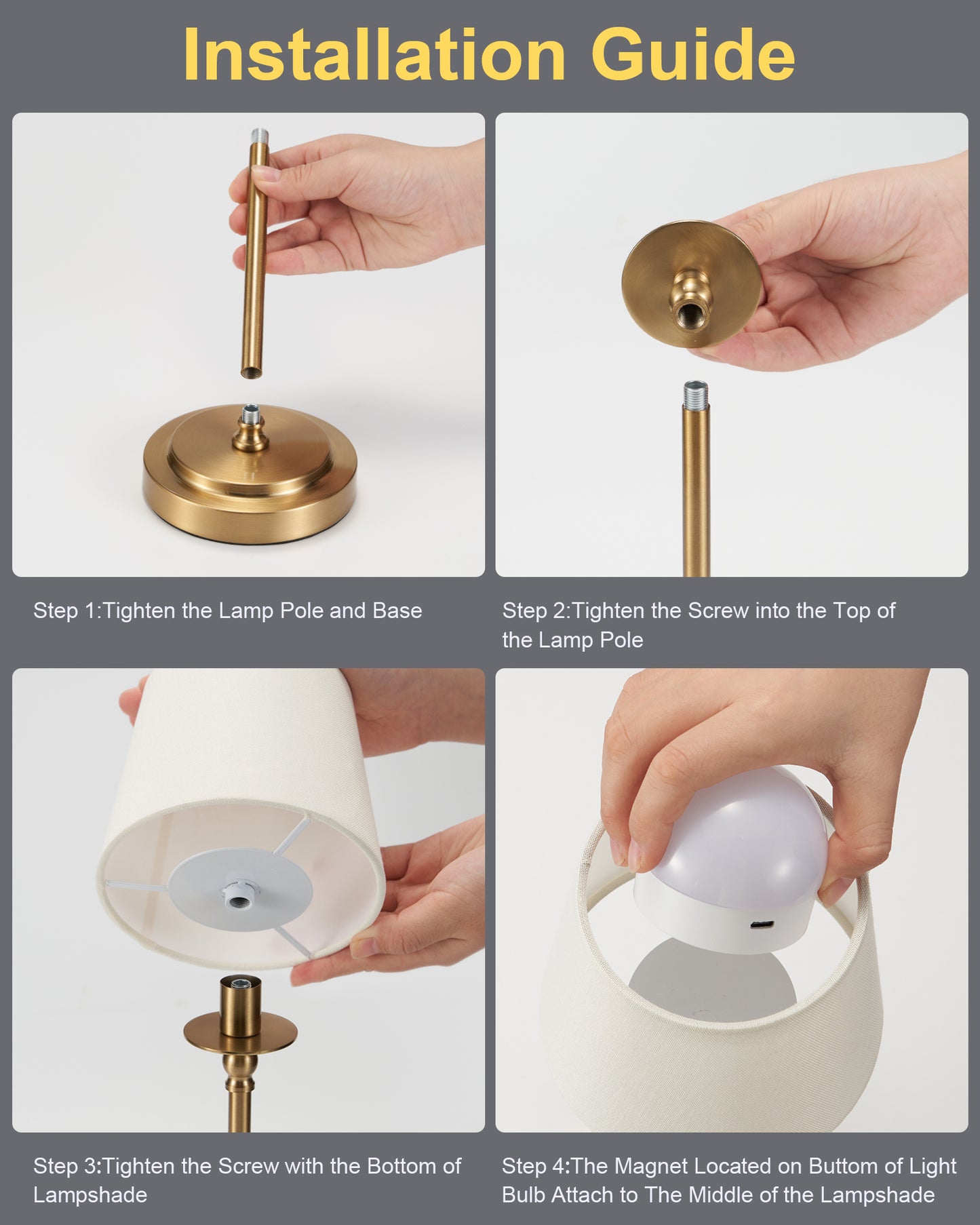 Cordless Table Lamp with Remote, Chesil White