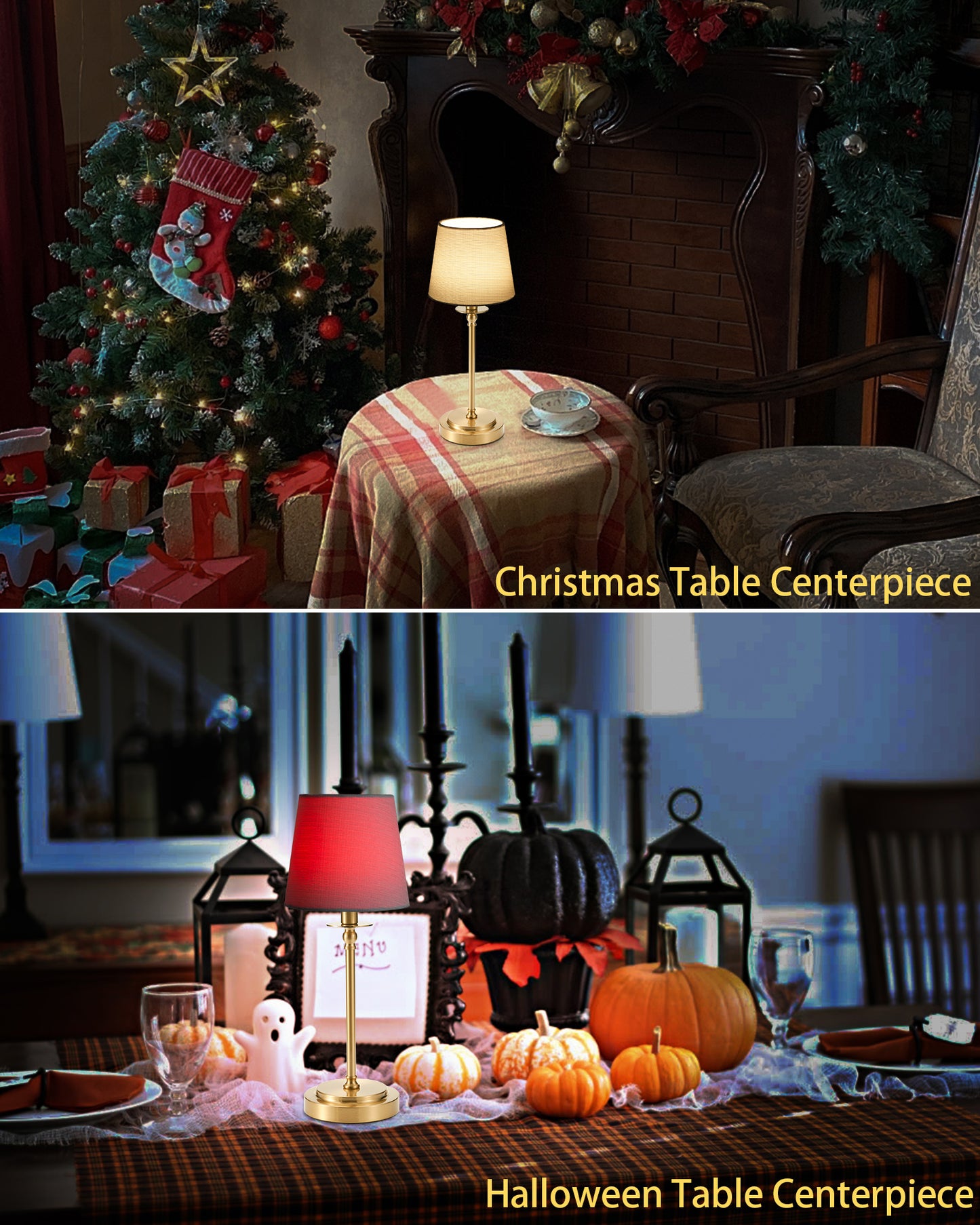 Cordless Table Lamp with Remote, Chesil Blue