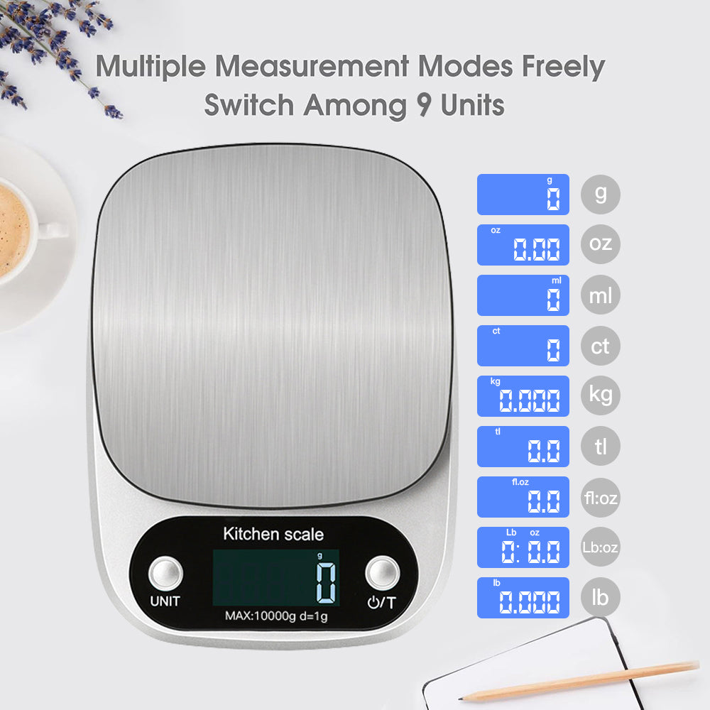 Food Kitchen Scale Digital Weight Grams and Oz,Professional Small Digital Kitchen Food Scales 3kg/0.1g for Weight Loss
