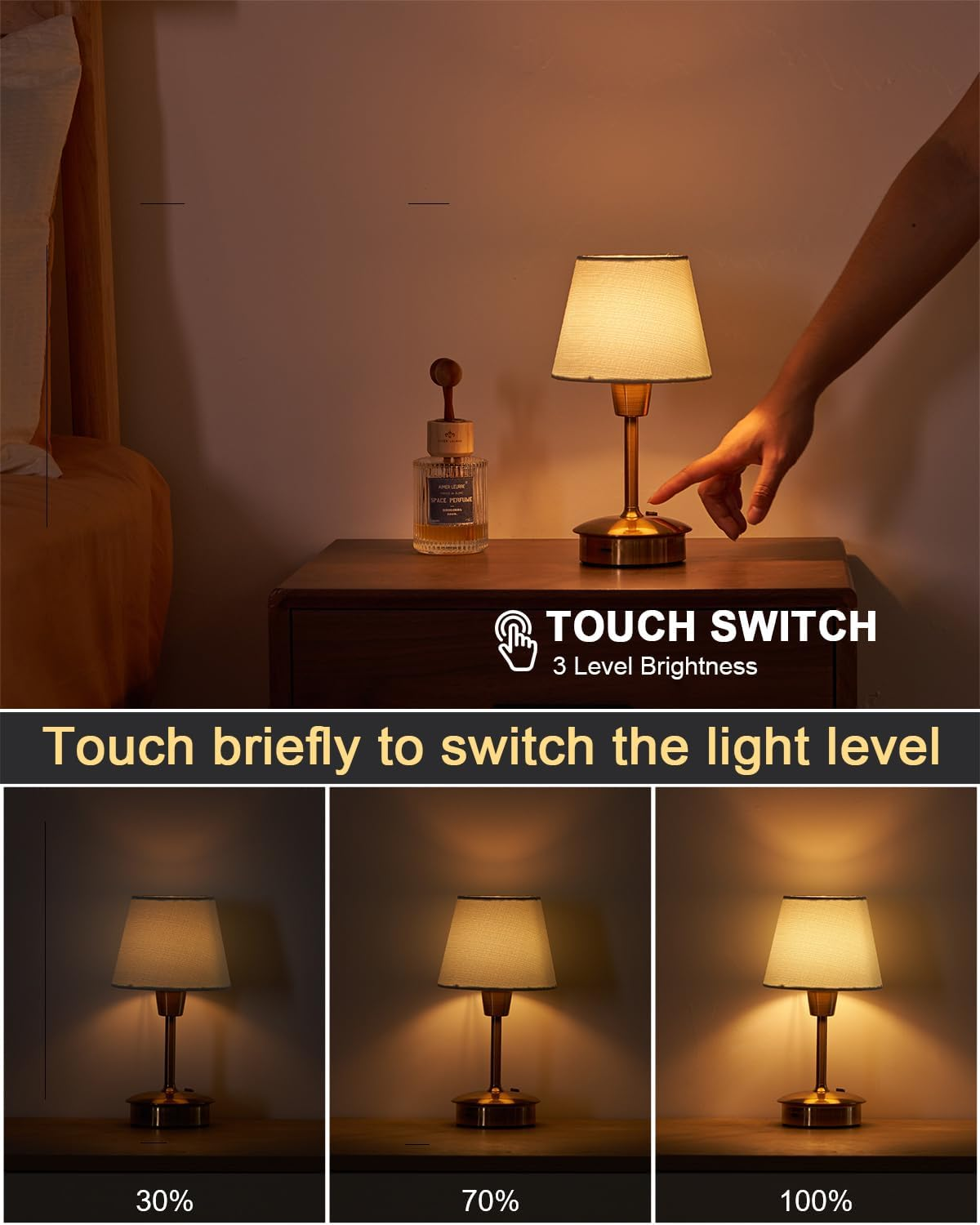 Cordless Table Lamp, Small Crane Blue