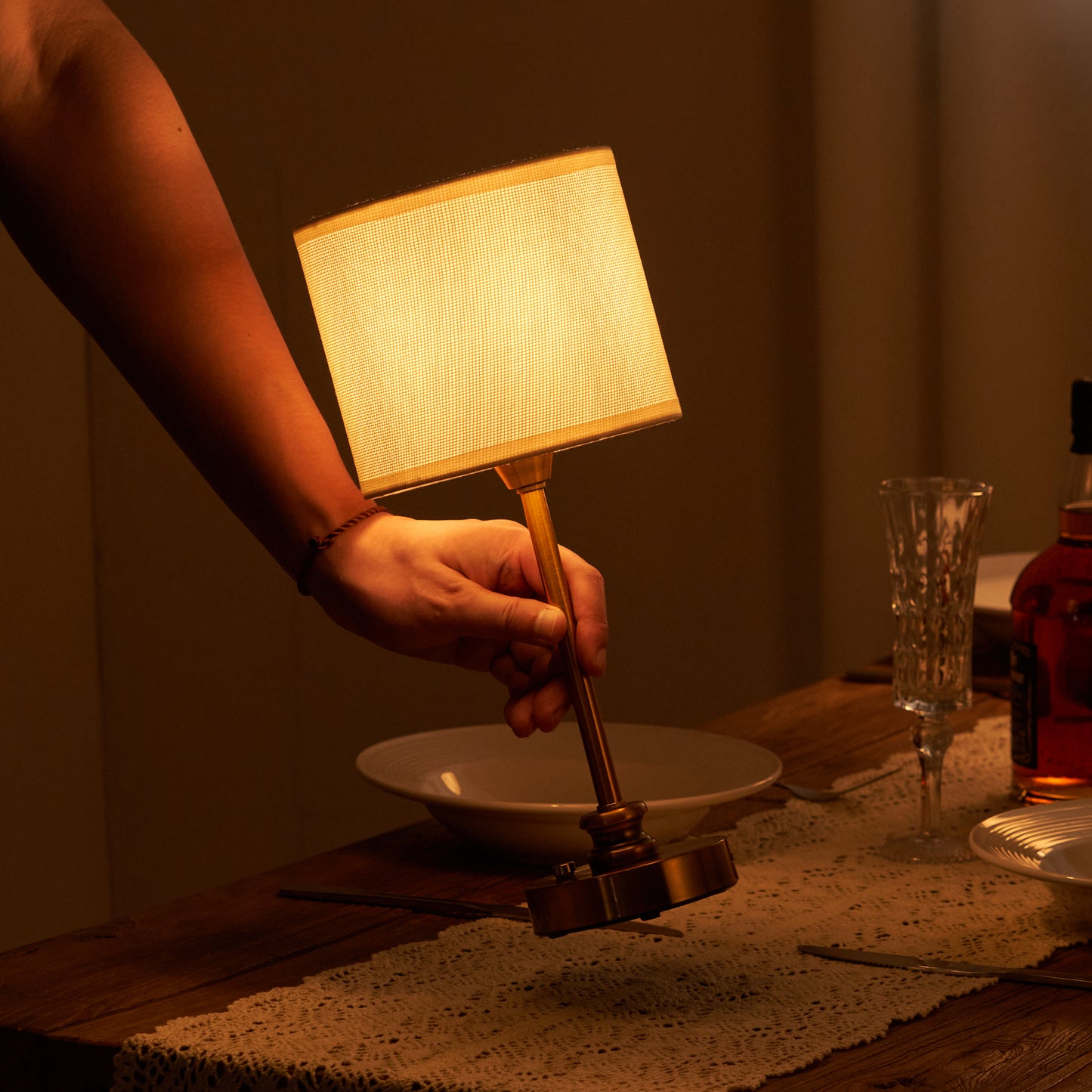 Cordless LED Table Lamp, Puget White