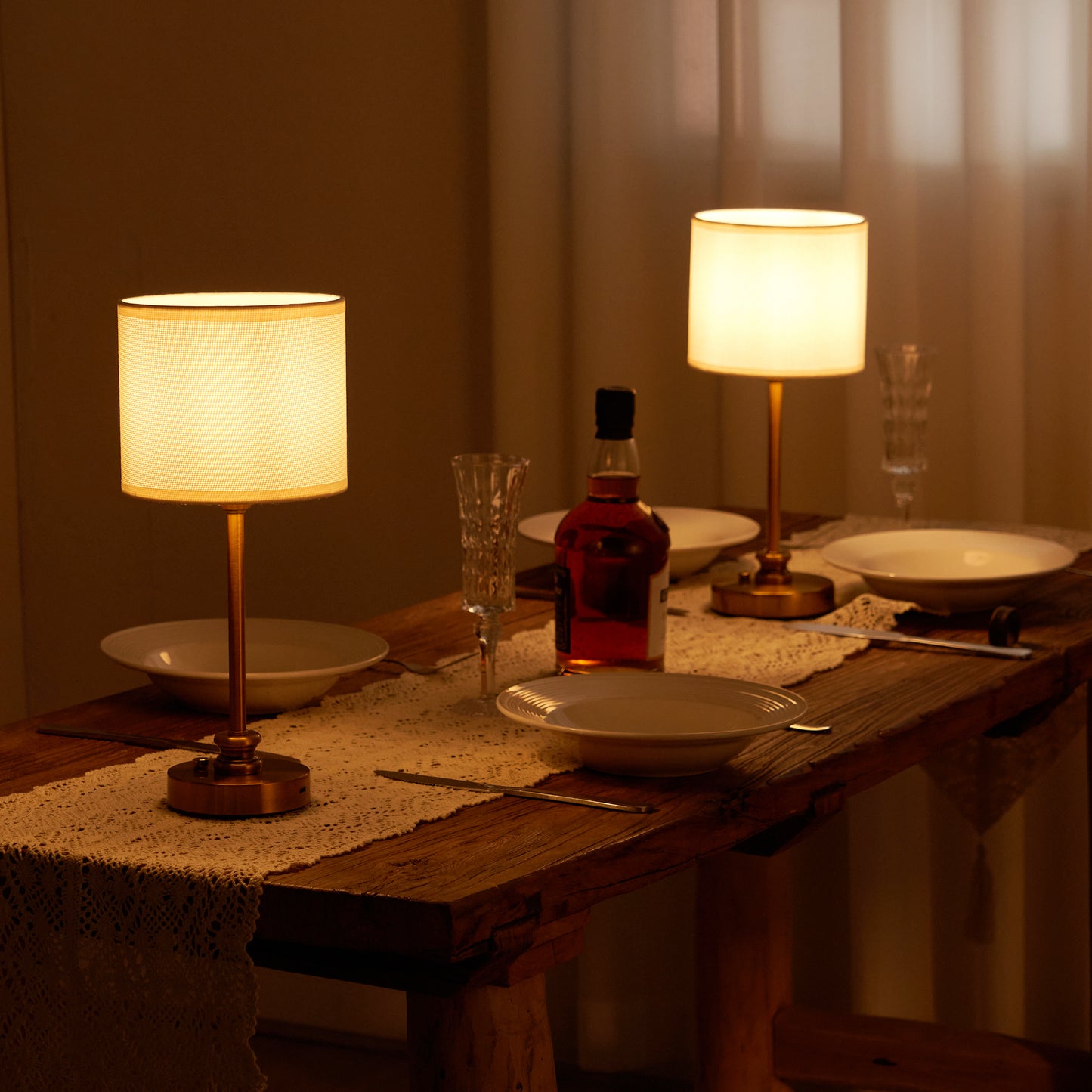 Cordless LED Table Lamp, Puget White