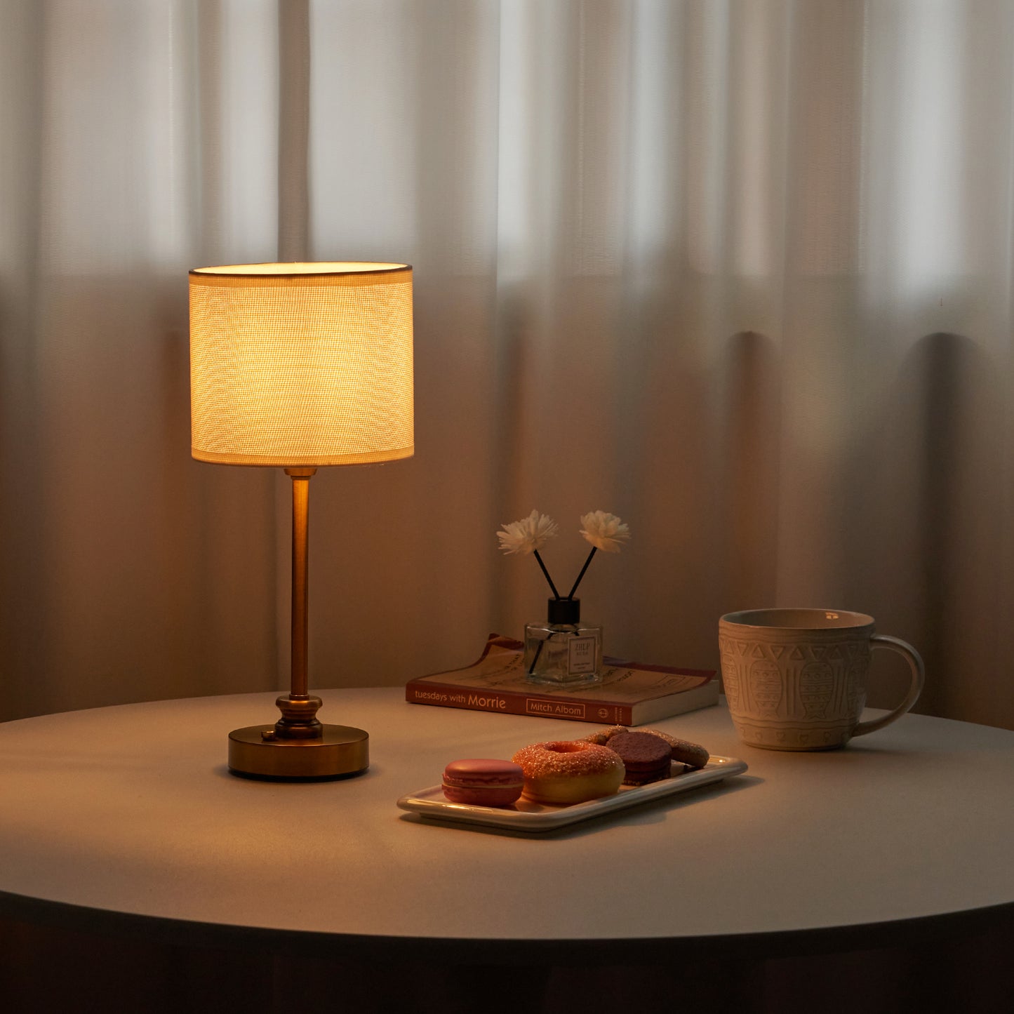 Cordless LED Table Lamp, Puget White