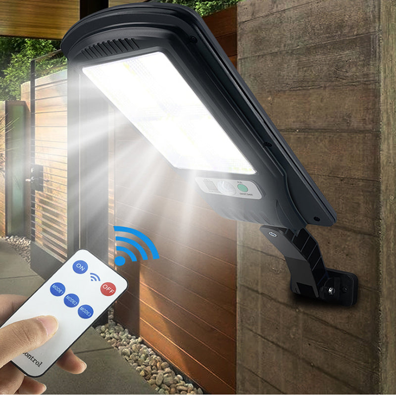 Solar Wall Lamp, Waterproof Human Body Induction Wall Light for Outdoor Courtyards Gardens(Remote control street lights)