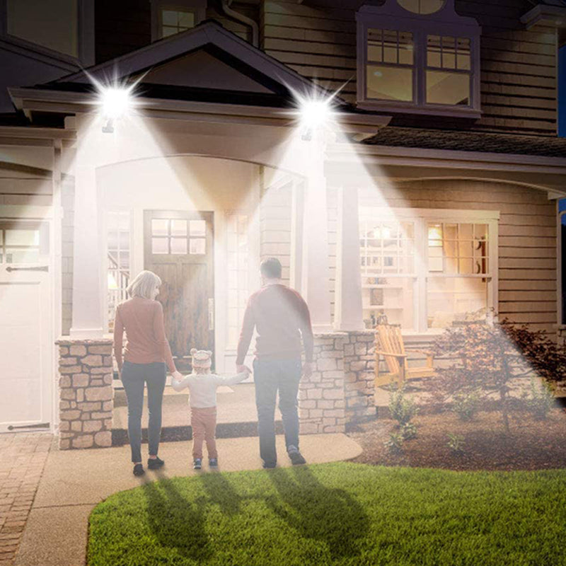 Solar Wall Lamp, Waterproof Human Body Induction Wall Light for Outdoor Courtyards Gardens(Remote control street lights)