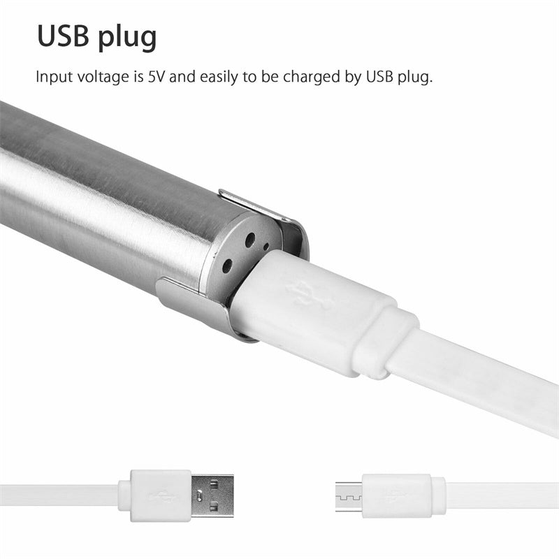 USB Rechargeable Pen Lights, Mini Medical Flashlight, Pocket Small Handy LED Torch Pen Light with Stainless Steel Clip for Medical Students Doctors