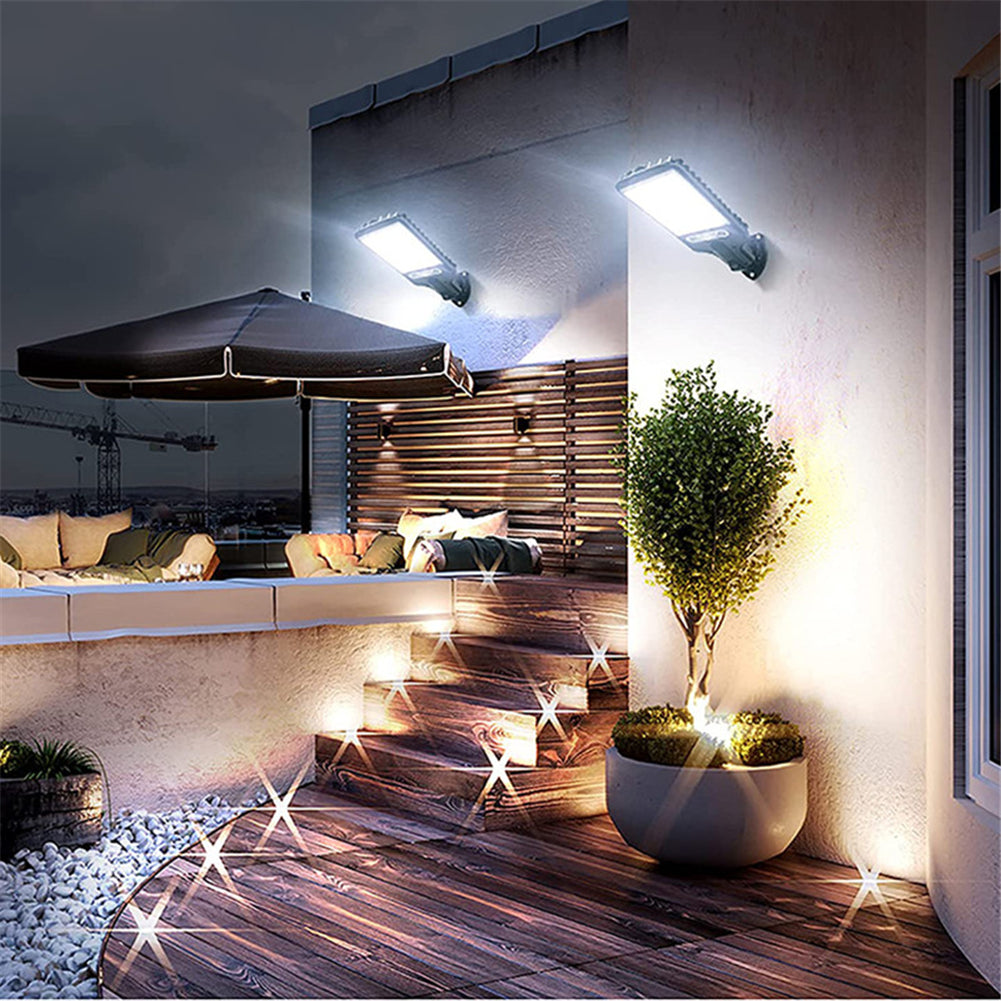 Solar Street Lights Waterproof Garden Light with 3 Mode Waterproof Motion Sensor Security Lighting for Garden Yard