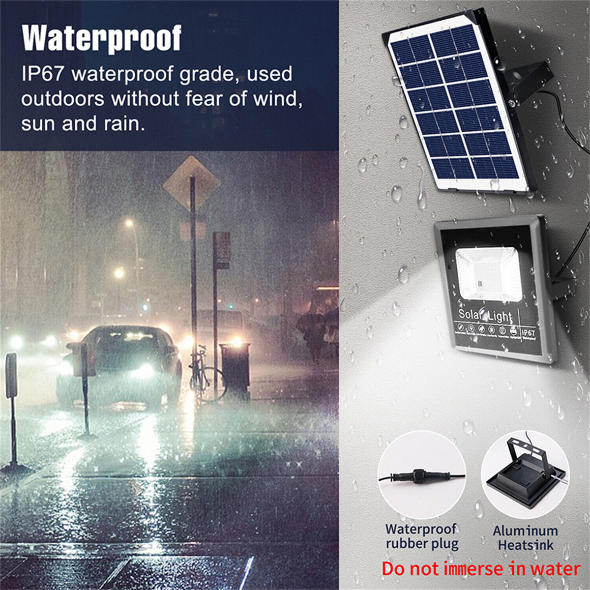 2 Pack Solar Flood Lights Outdoor, 3500LM Auto Dusk to Dawn Solar Lights Waterproof, Ultra Bright Solar Security Flood Light with Time Control Perfect for Barn, Garage, Warehouse, Yard, Garden