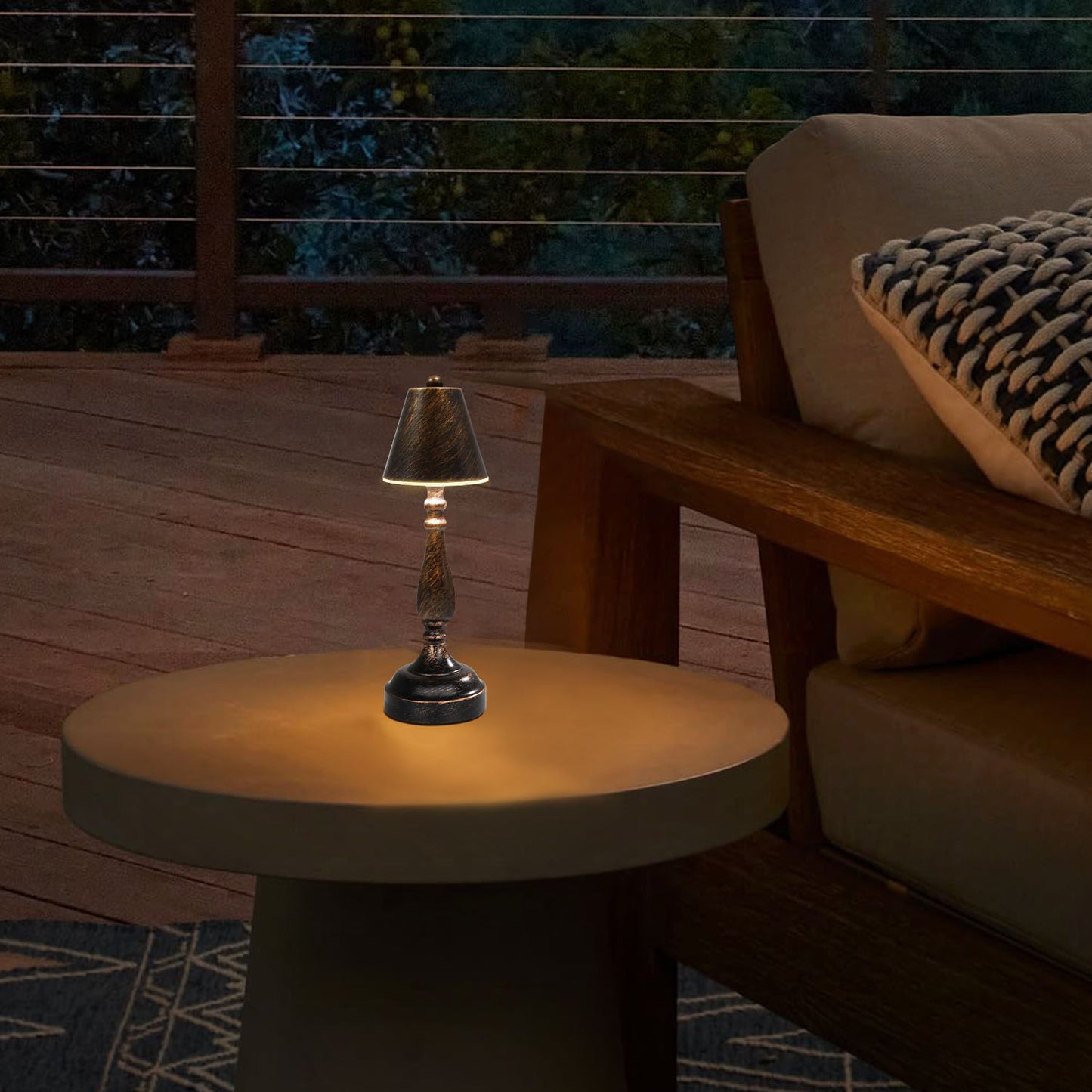Cordless Table Lamp Retro Bronze