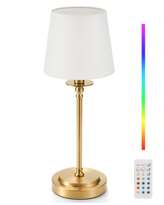 Cordless Table Lamp with Remote, Chesil White