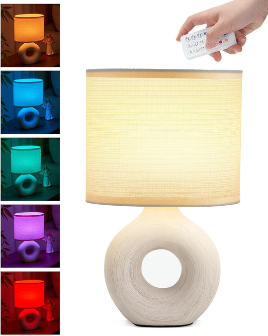 Cordless Table Lamp with Remote, Denali Grey