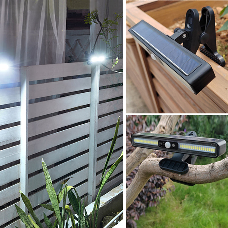 Clip On Solar Motion Lights Outdoor Waterproof, 2 Pack Fence Lights Outside with 36 LEDs, 6000K, Portable Solar Powered Security Light for Fence Garage Camping