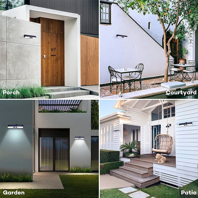 Clip On Solar Motion Lights Outdoor Waterproof, 2 Pack Fence Lights Outside with 36 LEDs, 6000K, Portable Solar Powered Security Light for Fence Garage Camping