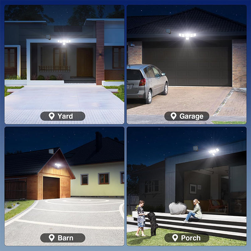 Solar Outdoor Lights Motion Sensor Waterproof - 416 LEDs 3000 Lumens Super Bright Solar Flood Security Light for Porch Yard Patio Garage, 3 Brightness 3 Modes (1 Pack 416LEDs)