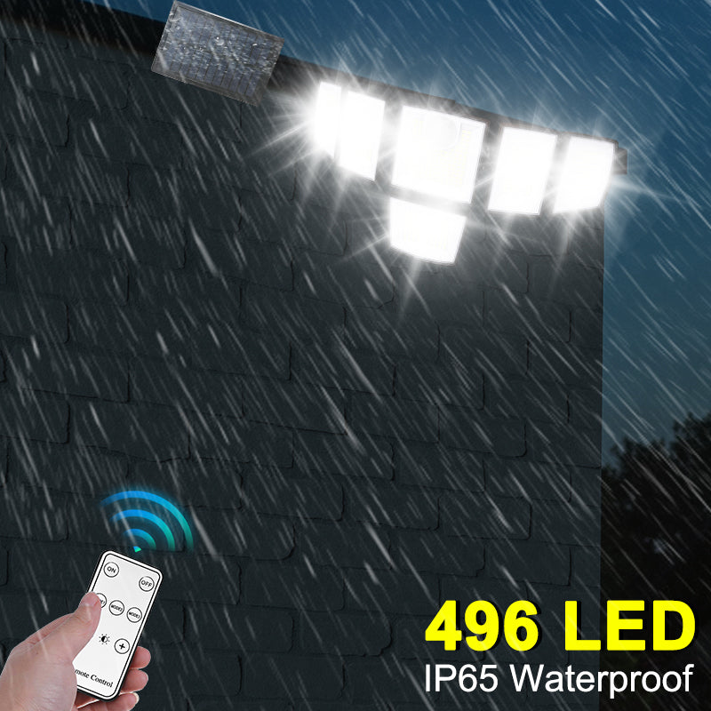 Solar Outdoor Lights Motion Sensor Waterproof - 416 LEDs 3000 Lumens Super Bright Solar Flood Security Light for Porch Yard Patio Garage, 3 Brightness 3 Modes (1 Pack 416LEDs)