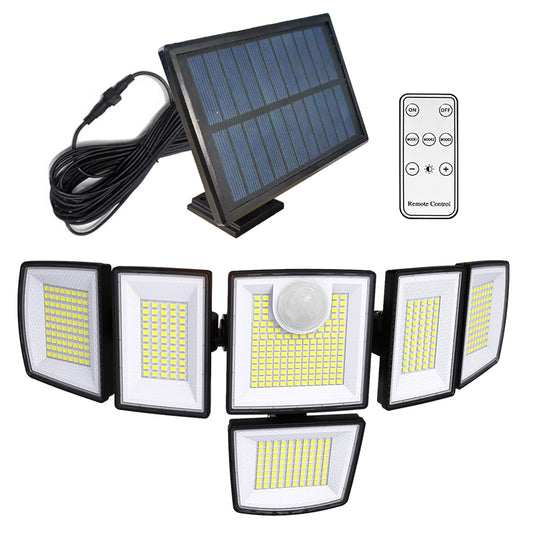 Solar Outdoor Lights Motion Sensor Waterproof - 416 LEDs 3000 Lumens Super Bright Solar Flood Security Light for Porch Yard Patio Garage, 3 Brightness 3 Modes (1 Pack 416LEDs)
