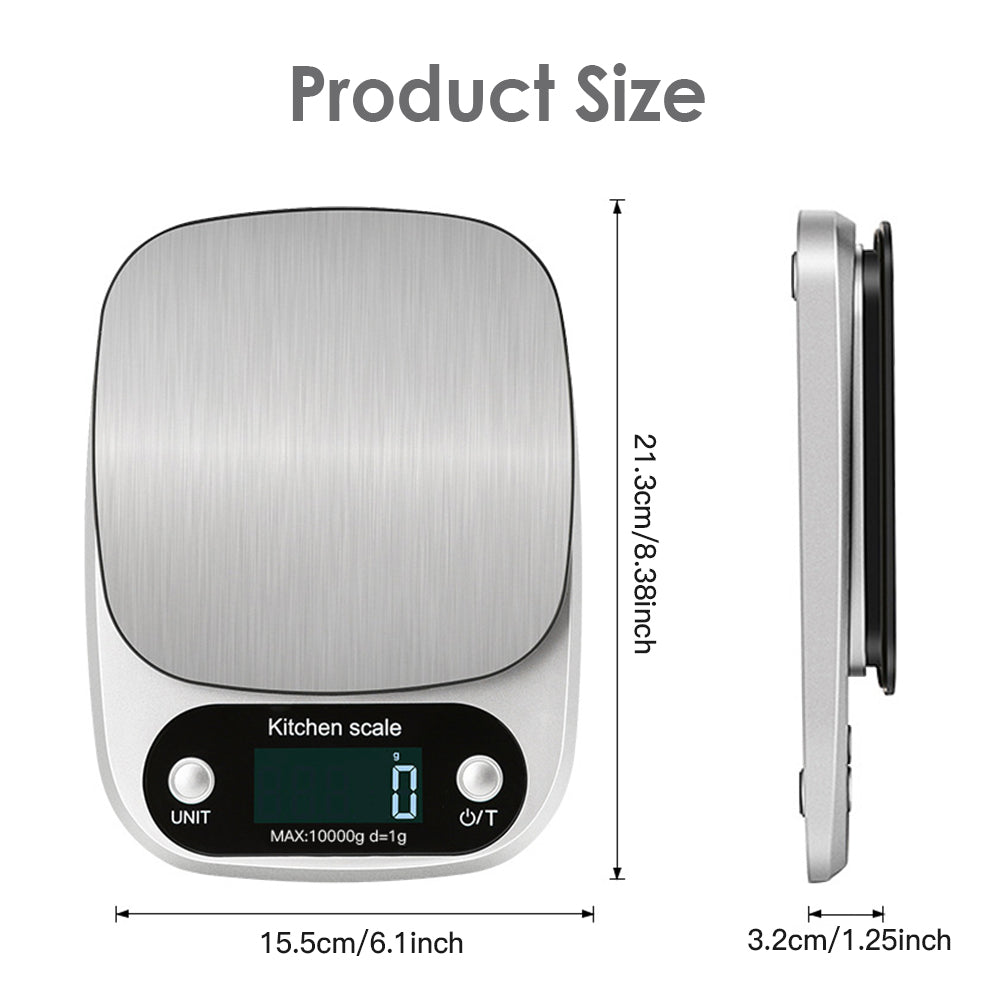 Food Kitchen Scale Digital Weight Grams and Oz，Professional Small Digital Kitchen Food Scales 3kg/0.1g for Weight Loss