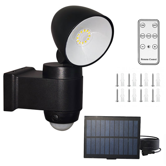 500 Lumen LED Security Lights Motion Sensor Light Outdoor, 5000K Daylight, IP65 Waterproof, Dusk to Dawn, Hardwired Motion Detector Flood Light for Garage, Yard, Porch-Black