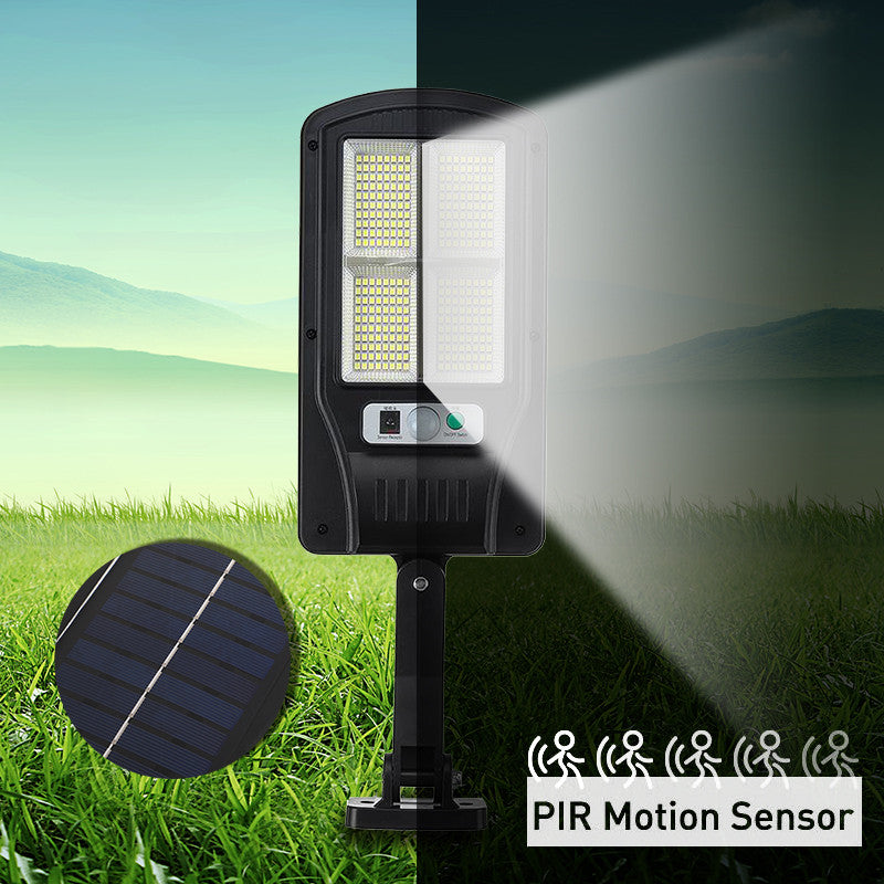 Led Solar Street Lights Outdoor,  120 Led Remote Control Wireless Ip65 Motion Sensor Security Wall Light with 3 Modes for Garden, Street, Deck, Yard, Garage, Patio