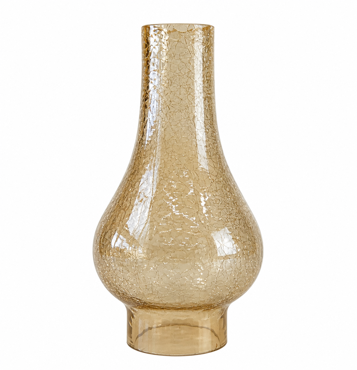 Amber Hand-Blown Glass Lampshade