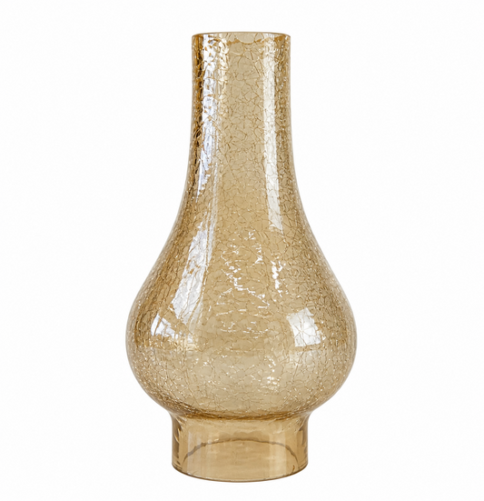 Amber Hand-Blown Glass Lampshade