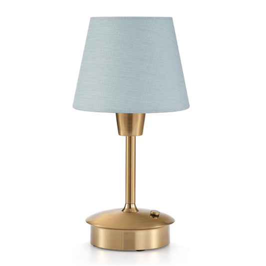 Cordless Table Lamp, Small Crane Blue